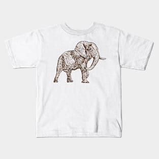 Elephant Sketch Kids T-Shirt